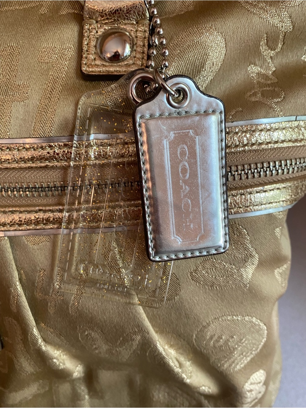 Coach Poppy Story Patch Glam Tote - Picture 5 of 15